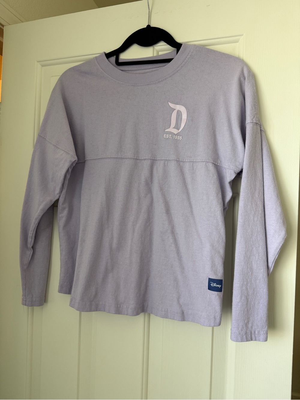 Disney Lavender Long-Sleeve Logo Tee